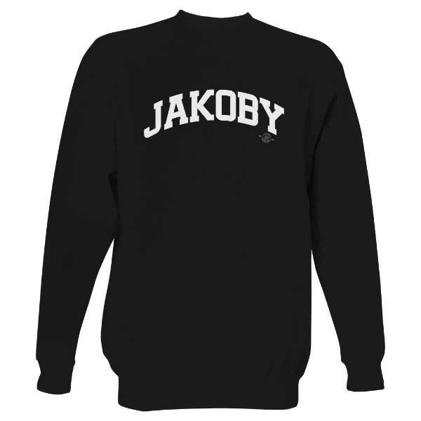 Mikina bez kapuce Unisex s potiskem JAKOBY B