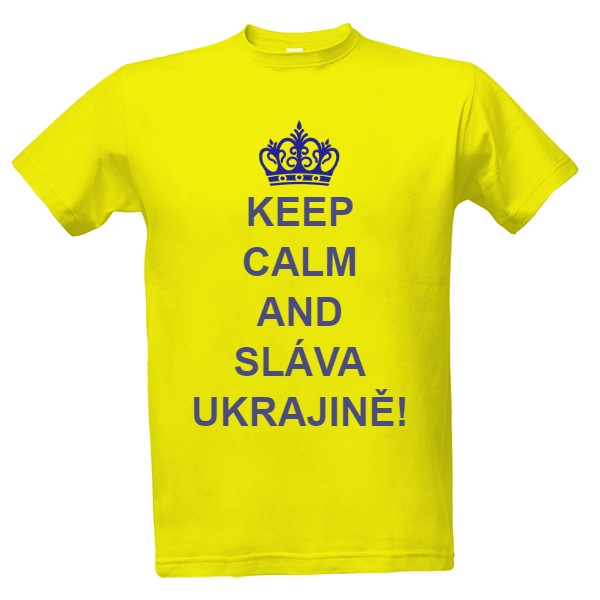 Tričko s potiskem KEEP CALM SLAVA