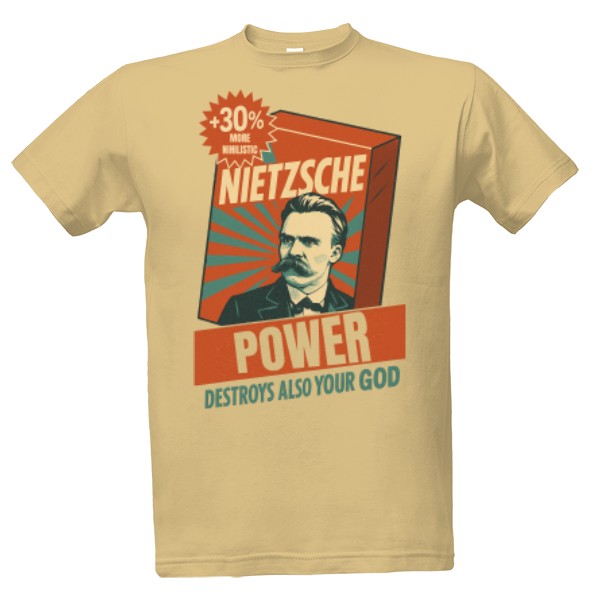 Tričko s potiskem Nietzsche power