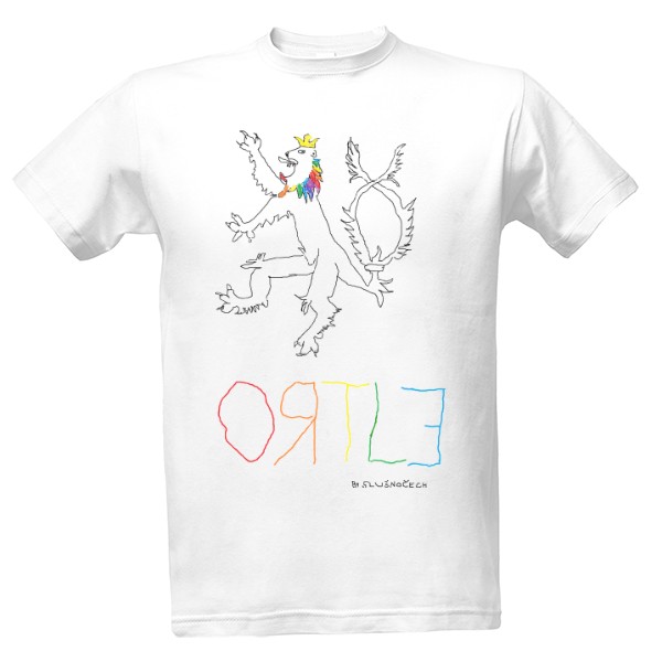 Tričko s potiskem ORTLE pride