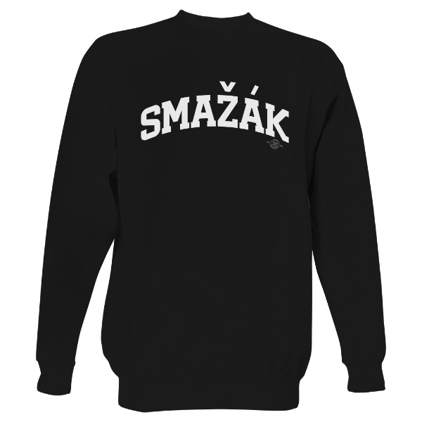 Mikina bez kapuce Unisex s potiskem SMAŽÁK B
